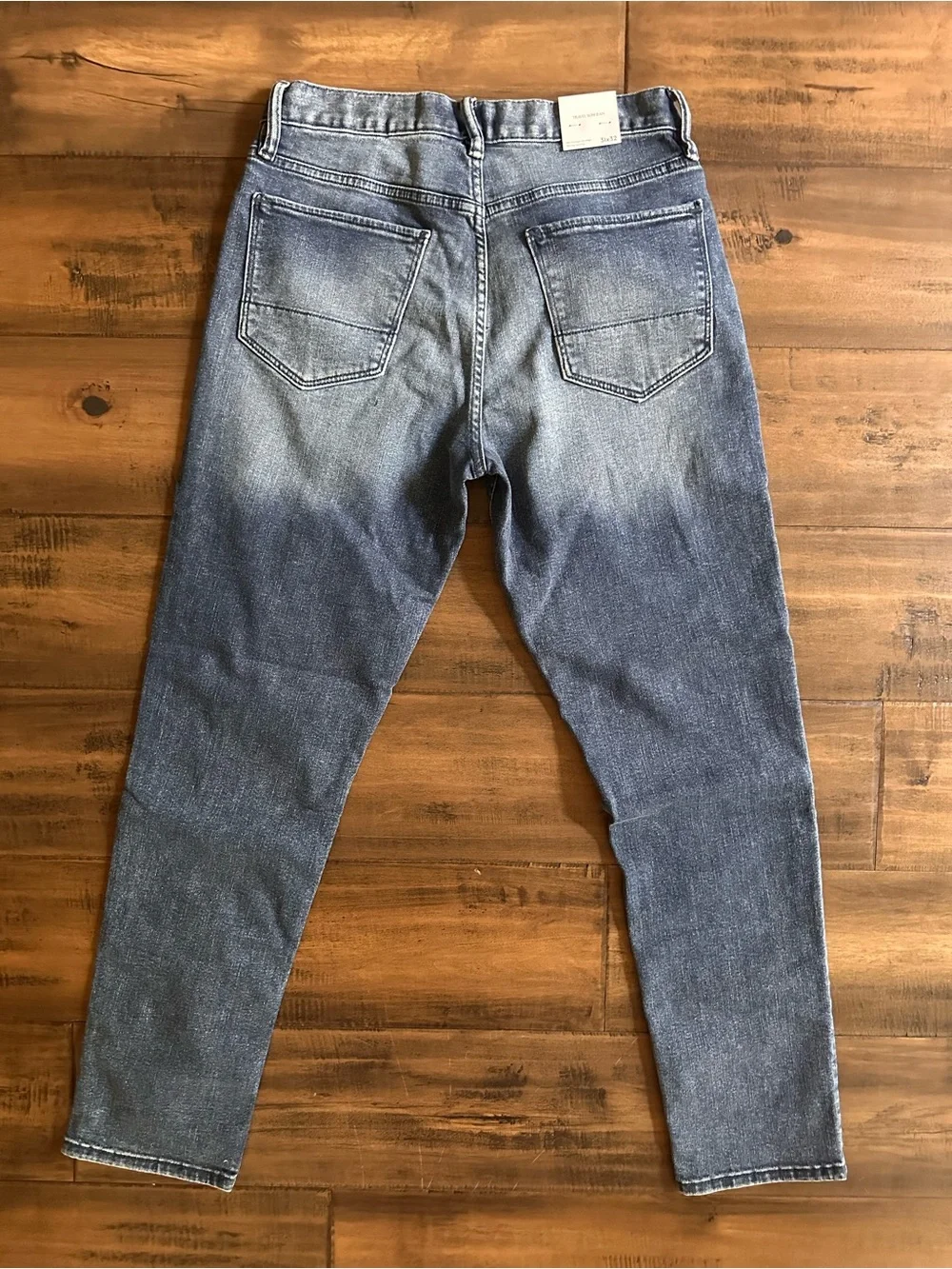 Banana Republic Men's Travel Slim Straight Jeans in Medium Blue Wash